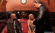 In her homemade scene, blonde bimbo moans and fingers dildo