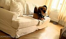 damn, i'm fingering myself in this homemade vid, so classy but moanin loud!