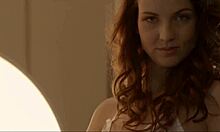 Veronika shows naked body and rubs