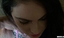 Emmanuelle London jerks him off, feel that