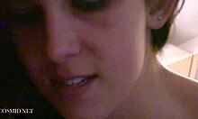 isn't my girlfriend nasty sucking my cock with her big tits in this homemade video?