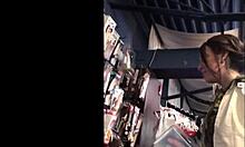 Devon gets horny and sucks cock in sex shop 😏