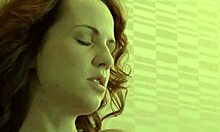 Veronika shows naked body and rubs