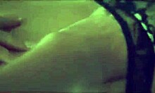 Glamorous Russian Amateur Masturbates Her Shaved Wet Pussy In Stockings And Panties.