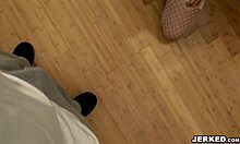 Look At Mia Bangg Sucking My Cock! She's So Hot In Those Stockings!