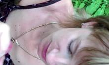 russian shy girl gives outdoor blowjob in clothes, so cute and hot...