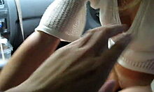 Oral Action In Car With Blonde Amateur