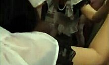 my girlfriend dressed up in lingerie got oral and cum on face