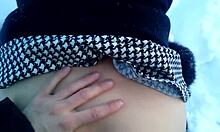 Cute Redhead Wearing Glasses Enjoys Nature Time Blowjob