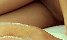 Blonde and brunette teens kiss outdoors in lesbian fun