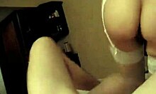 Brunette Wife In Stockings Rides Husband's Cock In Lingerie Bedroom POV