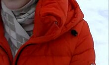 Cute Girl in Glasses Gives Outdoor Blowjob in Woods