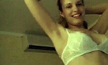 Brunette Wife In Stockings Rides Husband's Cock In Lingerie Bedroom POV