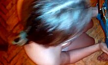 Brunette Sucks Cock and Gets Face Fucked