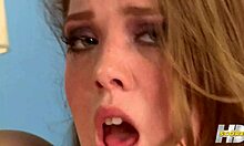 Sierra Skye fingers herself while penetrated on bed 😘