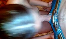 Brunette Sucks Cock and Gets Face Fucked