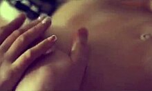 Glamorous Russian Amateur Masturbates Her Shaved Wet Pussy In Stockings And Panties.