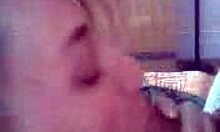 Cocksucking Blonde Girlfriend Preps Her Man For Fucking