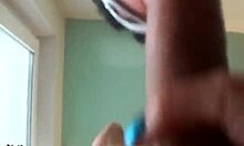 I-I can't believe my masked brunette girlfriend is sucking me off so kinky while getting pounded hard