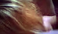 I watch mature blonde suck my cock