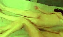 A Brunette And A Blonde Host One Lucky Guy In Shaved Pussy Threesome Pov Fuck