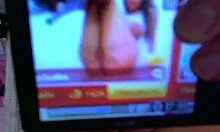 Naked teen fingers her asshole on webcam!