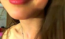 Amateur Brunette Teases Solo With Fingering Display