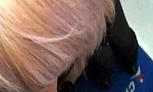 Boyfriend Films His Blonde Girlfriend Sucking Cock In Homemade POV Clip.