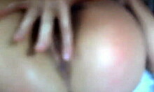 Horny brunette intensely fingers her pussy and ass on webcam