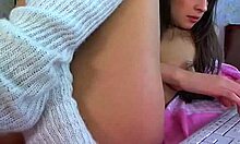 Camwhore Brunette Masturbates Naked On Webcam