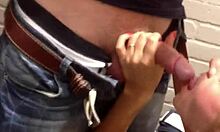 In The Bathroom, A Blonde Cocksucker Skillfully Pleases Her Man With Her Mouth