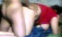 Chubby Brunette Couple Enjoys Homemade Missionary Session