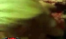 Two Guys Overwhelm Blonde Slut with Blowjobs and Facial Cumshots