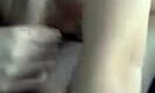 girlfriend shows wet cunt in car