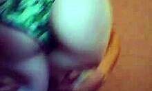 Cute brunette girlfriend groped by lover on webcam live