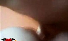 Masked brunette girlfriend rides cock passionately while moaning in stockings and lingerie