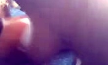 Horny Blonde Girlfriend Sucks Her Man Off Outdoors!