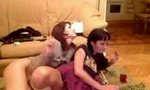 Hot Teen 18+ Babes in Pigtails Spreading Pussy on Private Webcam Show