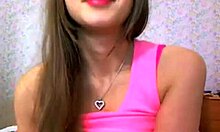 Camwhore teases with perky tits