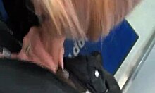 Boyfriend Films His Blonde Girlfriend Sucking Cock In Homemade POV Clip.