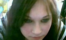 hey, look at this charming brunette flashing her firm boobs online!