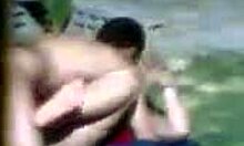 Chubby Brunette Couple Enjoys Homemade Missionary Session