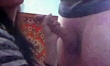 Femdom milf ruins handjob with footjob tease