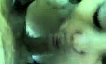 Submissive brunette girlfriend gives passionate oral in bedroom pov