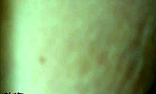 Chubby Tattooed Girlfriend Gives Sensual Homemade Blowjob to Man