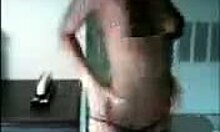 hottie dances in stockings