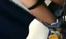 Horny Young Couple's Secret Masturbation in Fitting Room