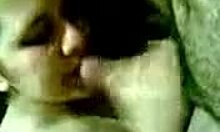 Slutty brunette expertly sucks her man’s cock in a steamy homemade POV clip