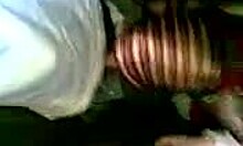 Sexy arabian hottie exhibitionist sucks boyfriend's cock in public homemade blowjob scene.