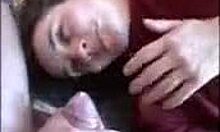 sexy girlfriend gets mouth full of cum 😋